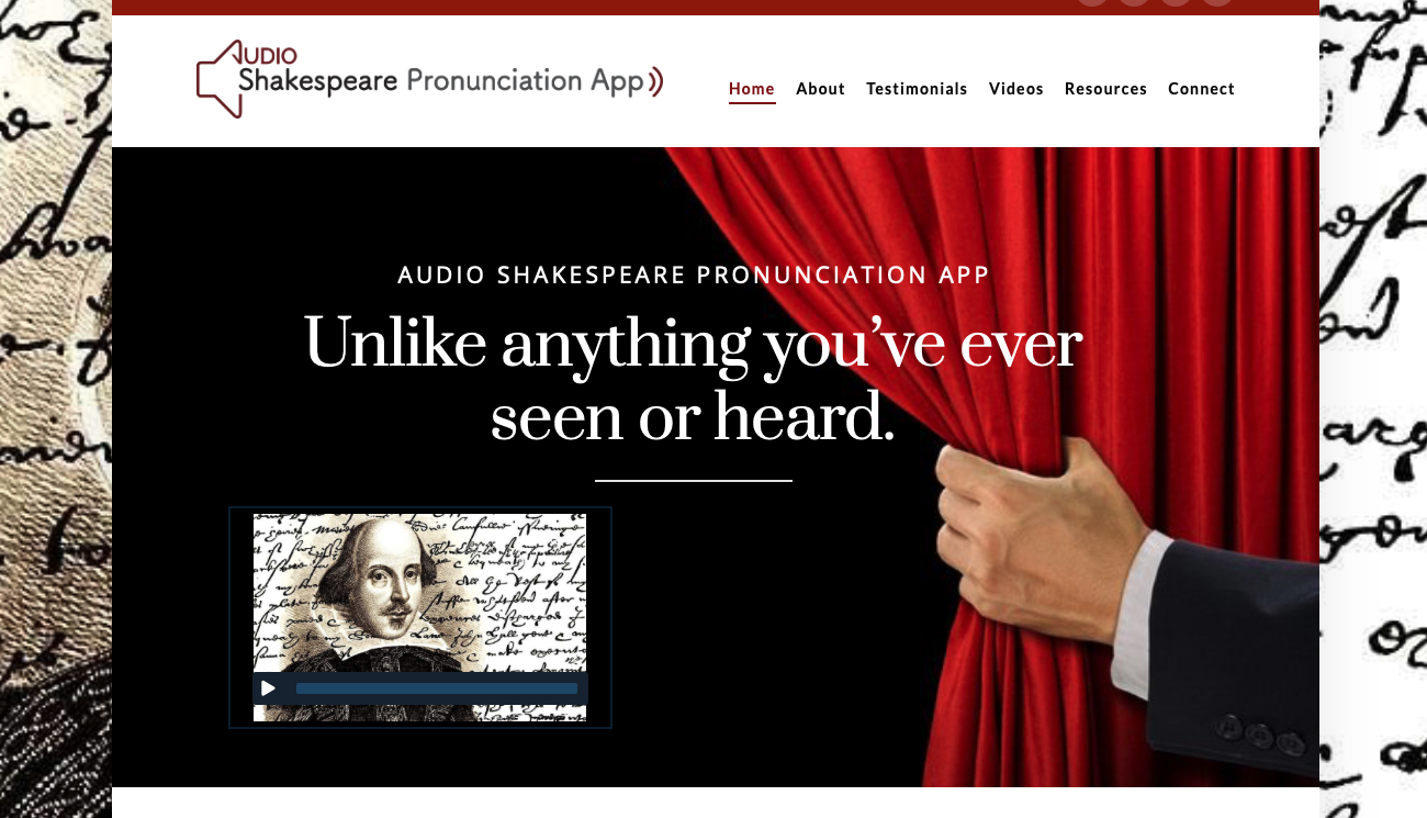 Audio Shakespeare Pronunciation App